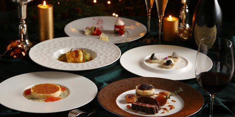 【Xmas2025】クリスマスディナーフルコース　12/1～12/19＋乾杯シャンパン付き