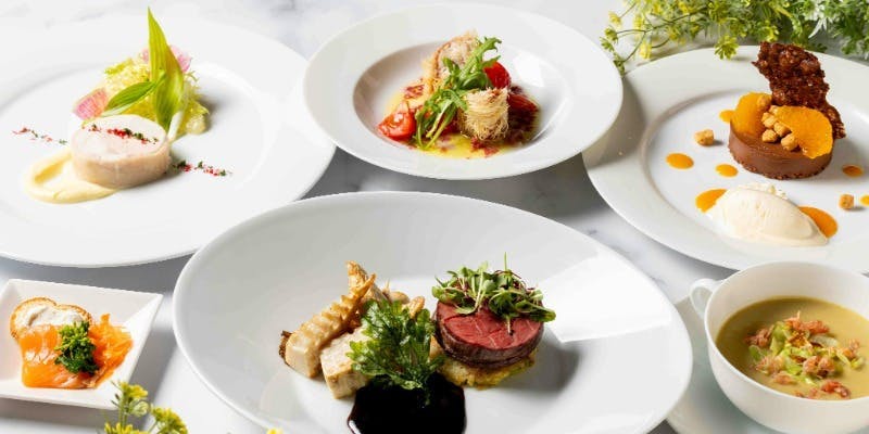 【ムニュ プレーヌ セゾン】 魚と肉料理、ダブルメインが楽しめる季節のコース全6品
