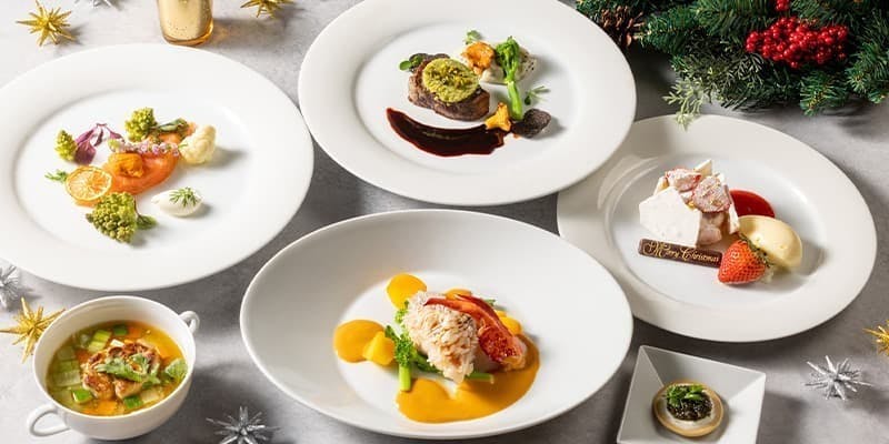 【Xmas2025】キャビア、フォアグラ、和牛フィレなど豪華フレンチフルコースディナー全7品