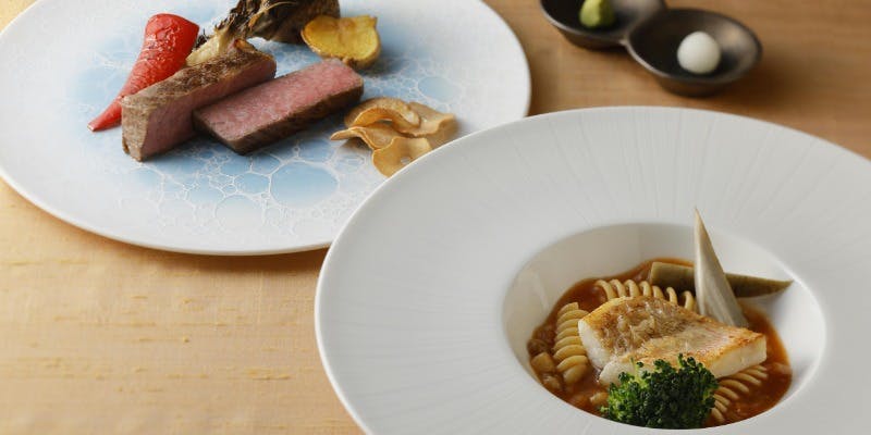 【おすすめランチ】魚介、国産牛ステーキ、デザート等 全7品 12月（12月ランチ）