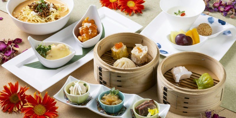 【飲茶プラン】点心や選べるつゆそばなど楽しめるアフタヌーンティー（2時間カフェフリー）