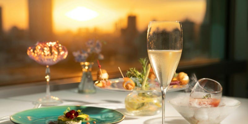 The Sunset Champagne Dinner＋「エドシック モノポール ブルー トップ ブリュット」（2名さまより）