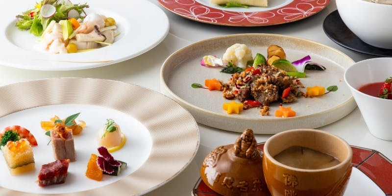 【福】季節の味覚とフカヒレ壺蒸しを味わう全7品（個室も選べる）