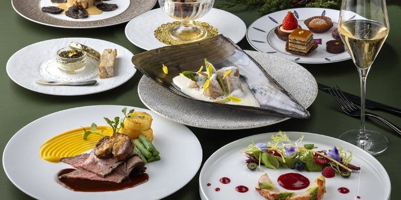 【Xmas2025】オマール・黒毛和牛など豪華食材含む　全6皿コース（12/22、23・早割）