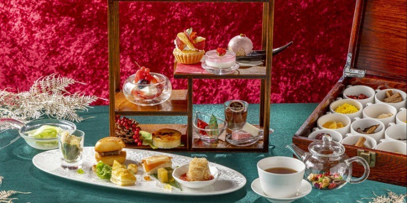 【Xmas2025】クリスマス チャイニーズアフタヌーンティー＋中国茶などフリーフロー付き（期間限定）