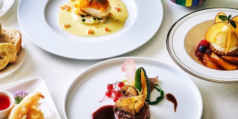 【ディナー】和洋中折衷ディナーコース　メインは牛フィレ肉のステーキ フォアグラ添え（2026.1/4～1/31）