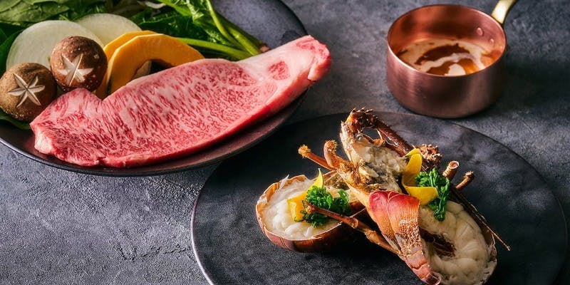 【鉄板焼】イセエビと和牛ステーキのコース