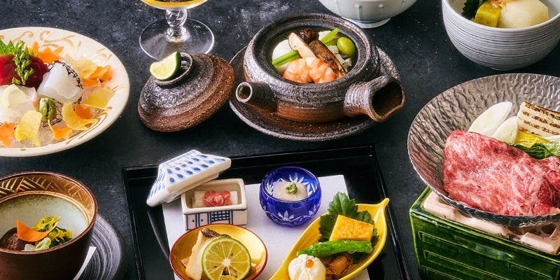 【旬彩会席】お祝いにも最適！季節の食材を使用した会席全8品（土・日・祝日）