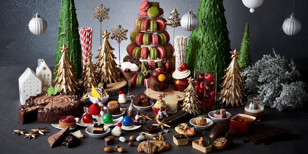 2023年ザ・リッツ・カールトン大阪のクリスマススイーツビュッフェ「クリスマスアフタヌーンブッフェ～小さなサンタのチョコレート工房～」