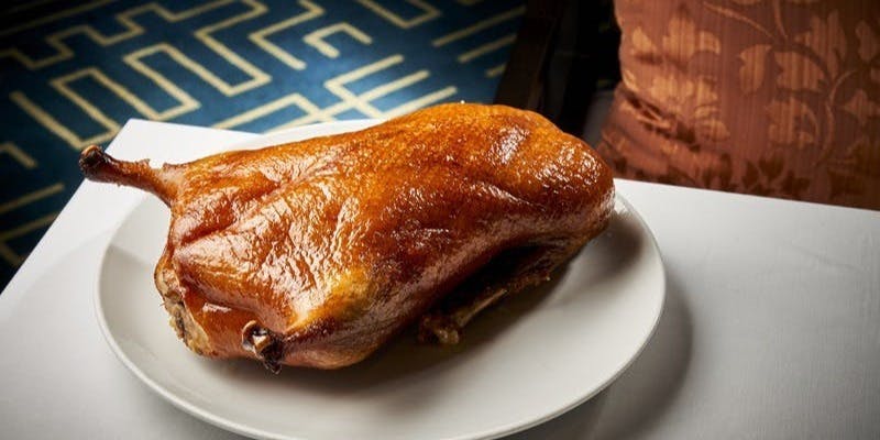 【蟠桃 パンタオ】タラバ蟹と百合根のブラウンスープ 、北京ダック、和牛サーロインなど全8品