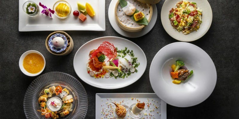 【欒～RAN～】オマール海老・北京ダック含む全9品＋乾杯用スパークリングワイン付き