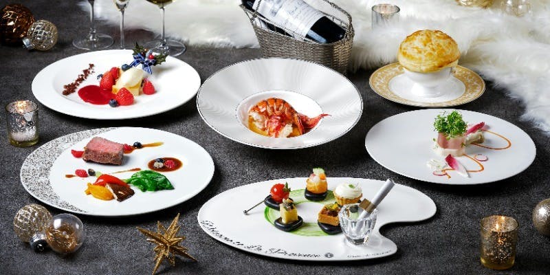 【Xmas2025】キャヴィアなど世界三大食材×オマール×鹿など厳選肉で至高ディナー＋シャンパン（12/23迄）