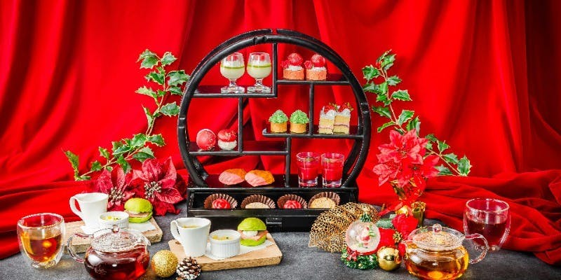 【Noel×AfternoonTea】煌めくクリスマスアフタヌーン＋カフェフリー＋フラワーテーブル＋フラワープレート