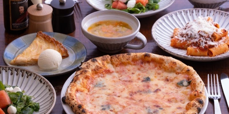 【メッゾジョルノ】一番人気！選べるパスタまたはピッツァ、デザートなど