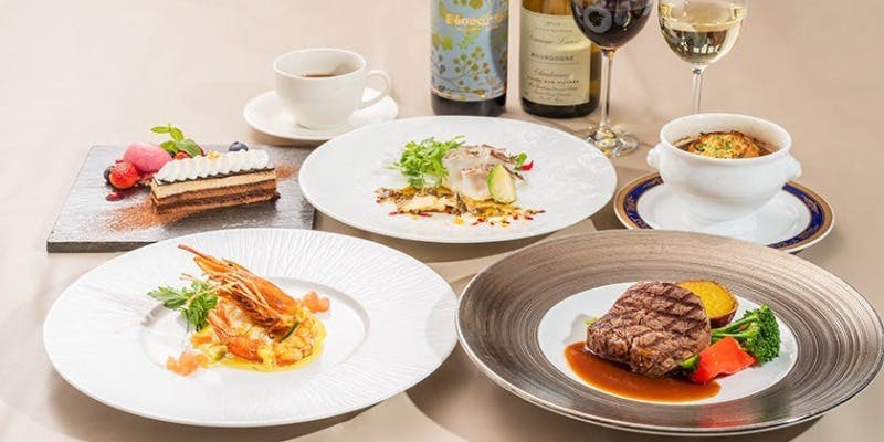 【ヴィーナスコース】海の幸、牛フィレ等全5品＋窓側席確約