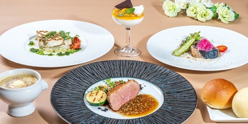 【ルーナコース】季節のスープ、魚料理、鴨肉など全5品