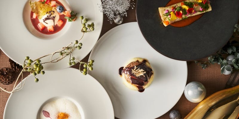 【Xmas2025】黒毛和牛と天然鮮魚Wメインの贅沢Xmasコース全8品