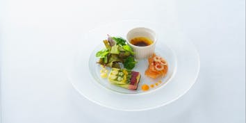 【 A‐STAGIONE 】前菜3種、レガロ、パスタ、ドルチェなど全4品 - イルピノーロ 梅田