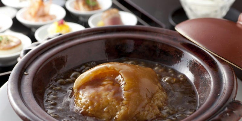 【白碗ランチコース壱】ふかひれ尾びれ土鍋ご飯が入ったコース