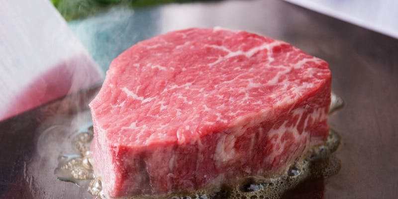 【葵‐Aoi‐】先付、ステーキ、野菜の鉄板焼など全6品＋牛フィレステーキ（100g）