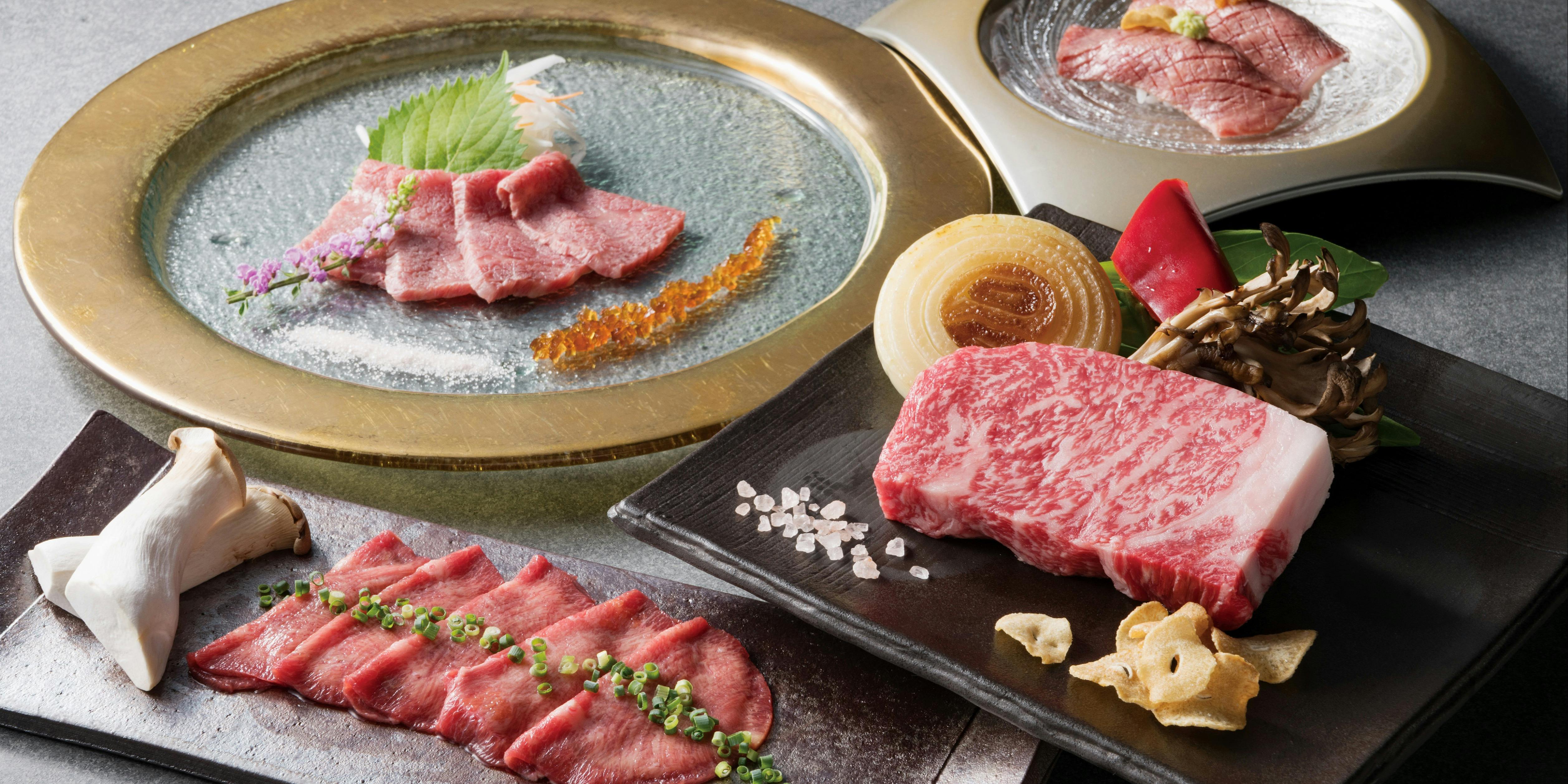 鉄板焼 ちゃやまち／ホテル阪急インターナショナル 【紫苑】和牛にぎり