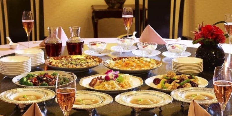 【パーティープランC】北京ダックや活蝦夷鮑を含む全8品 飲み放題付き（個室確約）