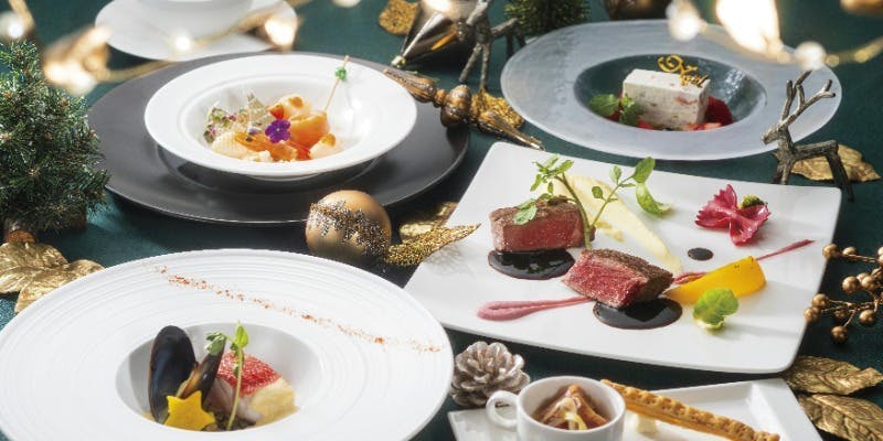 【Xmas2025】クリスマスディナー全6皿＋乾杯シャンパン（ハーモニー ※窓から離れたお席）