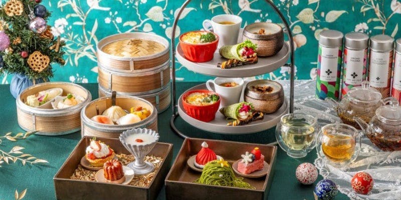 クリスマスチャイニーズアフタヌーンティー 　中国茶お代わり自由