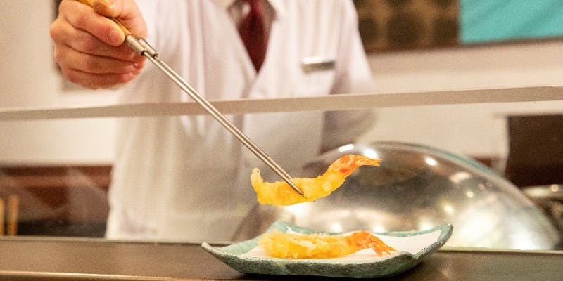 Xmas2025【天ぷら・ディナー＜浅間＞】活車海老、鱈の白子磯辺、蝦夷鮑など　天ぷら全9品