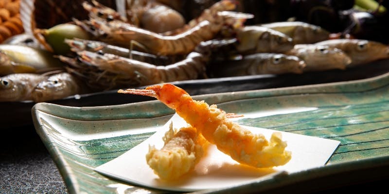 Xmas2025【天ぷら・ランチ＜椿＞】活車海老、穴子など　天ぷら全7品