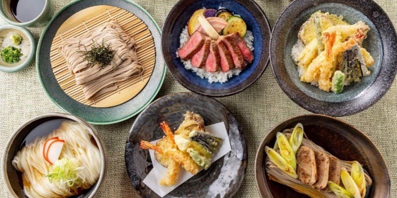 【会席】天丼や天ぷらうどん・ステーキ丼など　選べるおすすめランチ