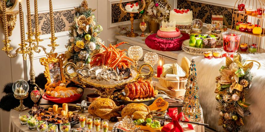 マーブルラウンジ ヒルトン東京 11 12 土日祝 スイーツ ディナービュッフェ King Queenのクリスマス ディナー プラン 11655411 メニュー 一休 Comレストラン