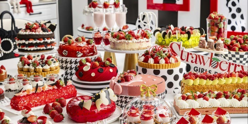 マーブルラウンジ／ヒルトン東京 土日祝 苺スイーツビュッフェ