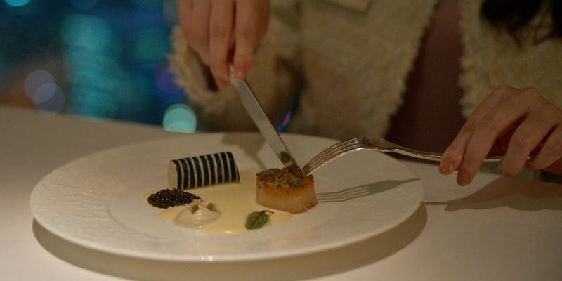 【フェスティブ】魚料理と肉料理を楽しめる季節の5品ディナーコース