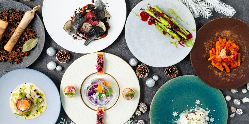 【Xmas2025】地上47階夜景と愉しむクリスマスコース　牛フィレやオマール海老等8品