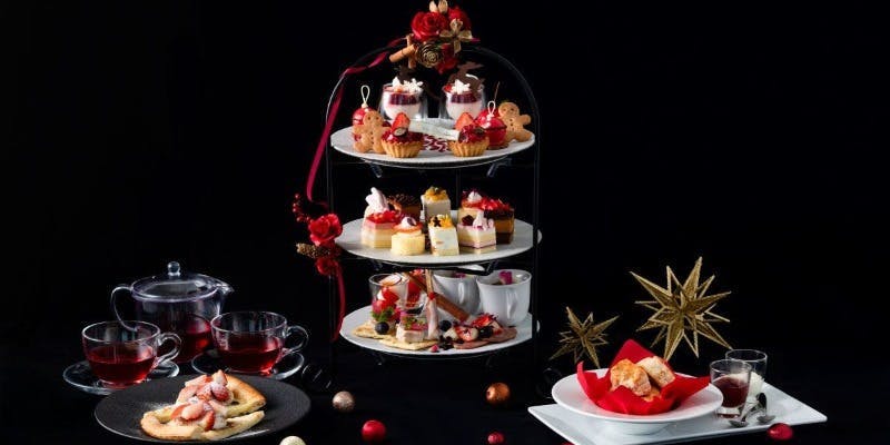 【Xmas2025】47階絶景と「いちごとチョコレート」の天空クリスマスアフタヌーンティー（平日）