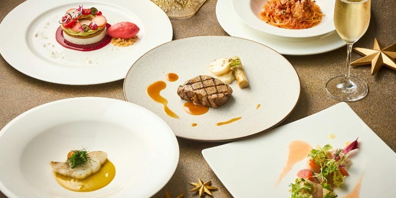 【Dejeuner（デジュネ）B】（全5品）乾杯グラスシャンパン付き、クリスマスランチコース（12/20、21）