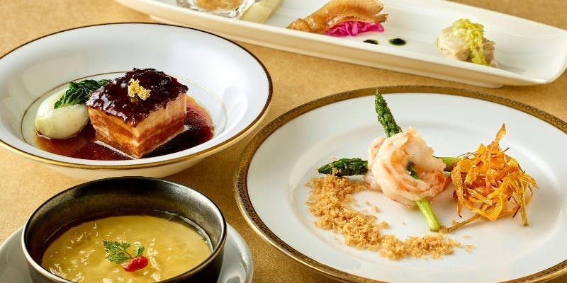 【クリムト・アライブ大阪展コラボメニュー】金彩ランチコース ～The Golden Harmony～