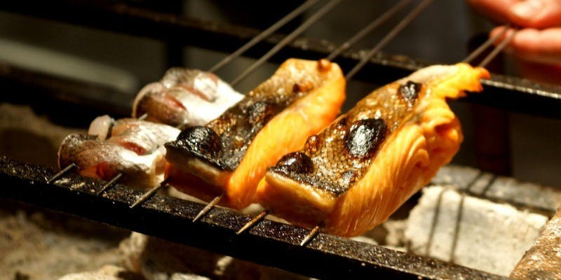 カウンター限定　炭火焼五種コース 全6品