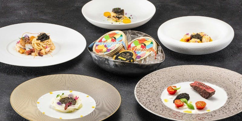 キャビアを贅沢に！【ブラックダイヤモンドコース】＋乾杯ドリンク