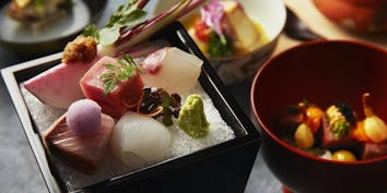 【会席コース ～恵 KEI～】先付、造り、焼物など - 日本料理 雲海／ANAインターコンチネンタルホテル東京