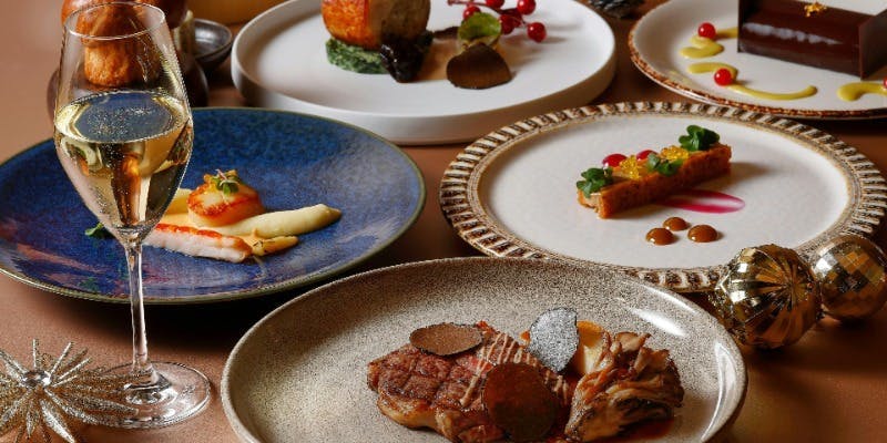 【Xmas2025】選べるメイン！クリスマスディナーコース＋乾杯シャンパン（ローストチキン）