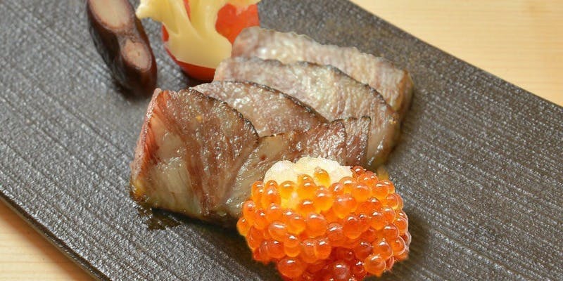 匠　【接待・会食】A5仙台和牛ローストいくら卸し掛けと伊勢海老会席 料理7品