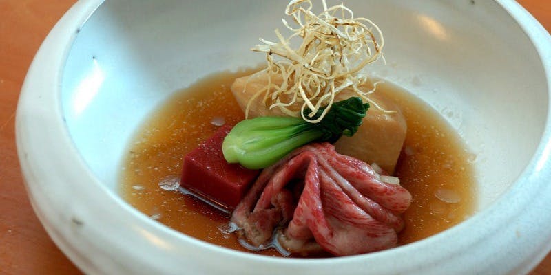 夜席　僖楽　料理9品/  A5仙台和牛芋煮・本鮪・大羽鰯つみれ椀・甘味など