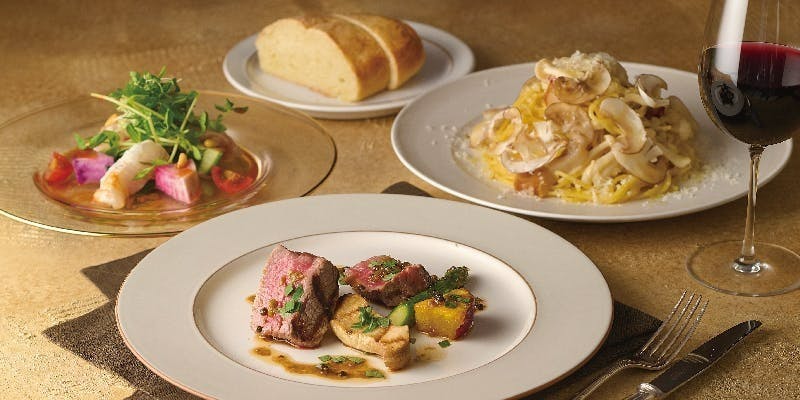 【PLEASURE】　前菜、パスタ、メイン、デザート 全4品　