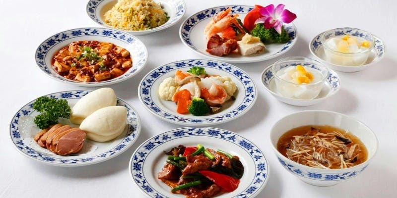 【胡蝶コース】フカヒレスープ・麻婆豆腐など全8皿＋1ドリンク（平日限定・個室確約）