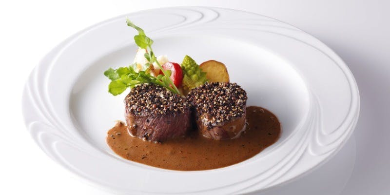 牛フィレ肉のペッパーステーキランチ