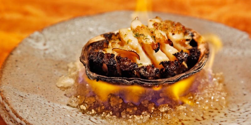 【ききょう】鮑、選べるメインなど 全10品＋乾杯シャンパン（個室選択可）