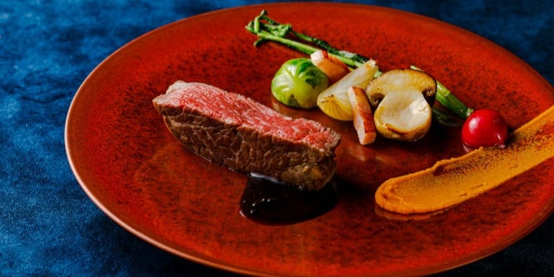 鴨川 京フレンチ｜和牛ロースなど7品