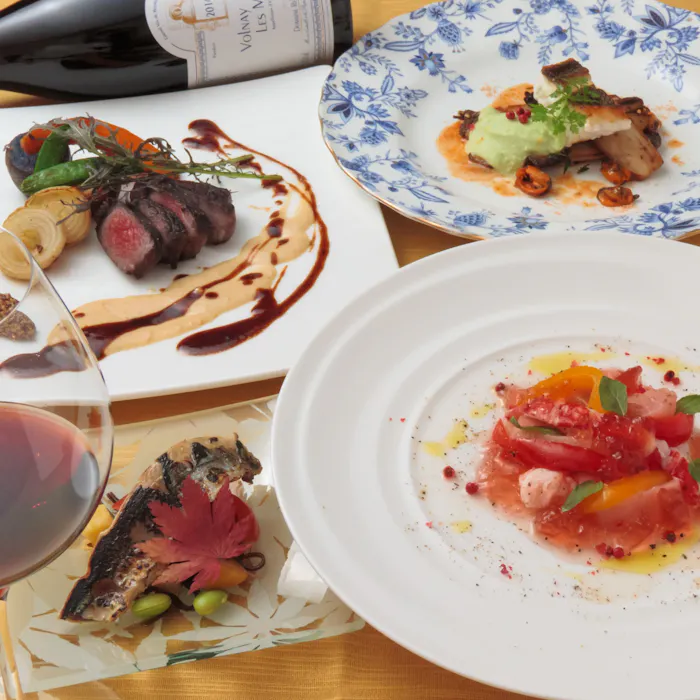 巴里 夕顔 藤壷 ジャポニズム 西洋会席コース 全6品 4名以上個室サービス 土日祝限定 ランチ プラン 11582662 メニュー 一休 Comレストラン
